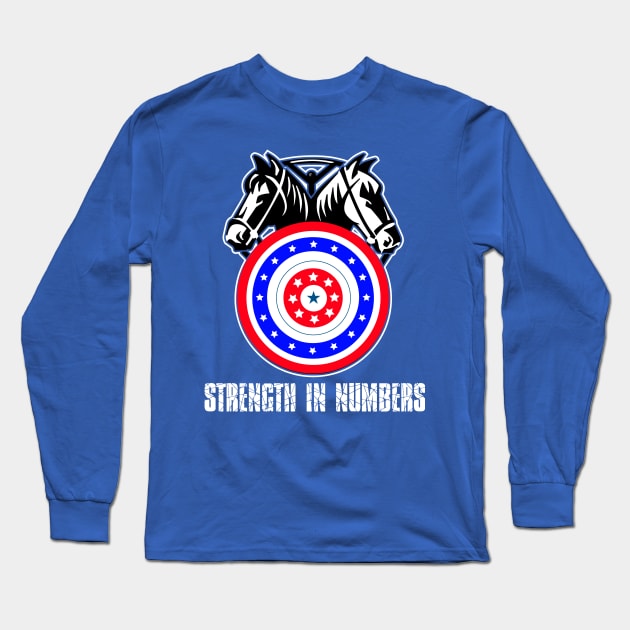 Strength in numbers, Union worker, Teamster gift t shirt Long Sleeve T-Shirt by laverdeden